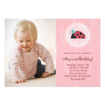 Invitations d'anniversaire de carte photo de cocci