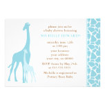 Invitations de baby shower de girafe de maman et d
