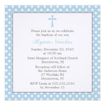 Invitations de baptême de pois