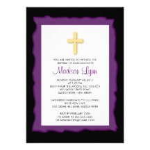 Invitations de communion de baptême de baptême pou