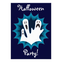 Invitations de fête de fantômes de Halloween