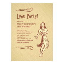 Invitations de Luau