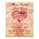 Invitations de mariage de couples de crâne de sucr