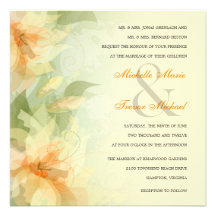 Invitations de mariage de jardin - floral jaune do