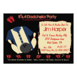 Invitations de partie de bowling de Dadchelor