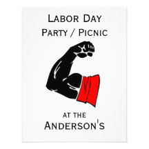 Invitations de partie de Fête du travail