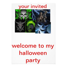 invitations de partie de Halloween