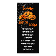 Invitations de partie de Halloween de toile d'arai