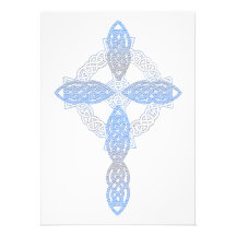 Invitations élégantes de croix de perle