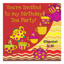 Invitations faits sur commande d'anniversaire de t