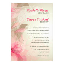 Invitations florales abstraites élégantes de maria