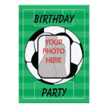 Invitations personnalisables de partie de ballon d
