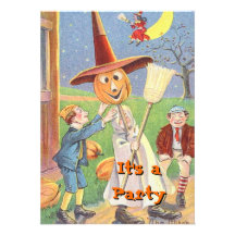 Invitations vintages de Halloween