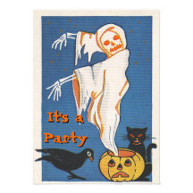 Invitations vintages de Halloween
