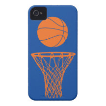 iPhone 4 Basketball-Silhouetteknicks-Blau Case-Mate iPhone 4 Hülle