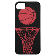iPhone 5 Basketball-Silhouette-Stier-Schwarzes iPhone 5 Schutzhüllen