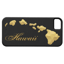 Iphone 5 Gold Hawaii-Inseln schwarzer Kasten iPhone 5 Etui