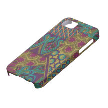 iPhone abstrait 5 de Coque-Compagnon de pourpre Coques iPhone 5