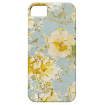 iPhone case Vintage blue flowers iPhone 5 Case