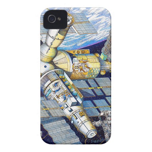 iPhone Fall mit Raumstationsillustration Case-Mate iPhone 4 Hülle