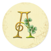 Irisches Goldmonogramm A