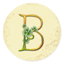 Irisches Goldmonogramm B