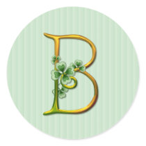 Irisches Goldmonogramm B