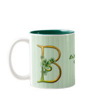 Irisches Goldmonogramm B