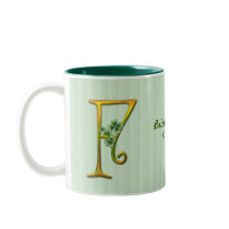 Irisches Goldmonogramm F
