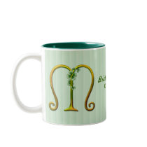 Irisches Goldmonogramm M