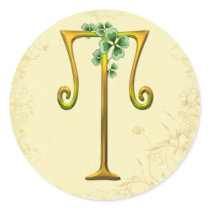 Irisches Goldmonogramm T
