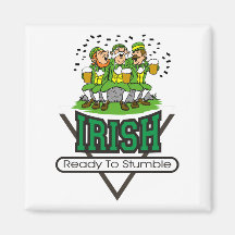 Irlandais préparez pour trébucher cadeau magnets