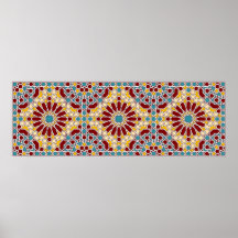 Islamisches geometrisches Muster Plakat