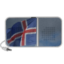 Island Flagge im Wind Lautsprecher