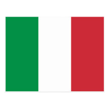 Italien-Flaggen-Postkarte
