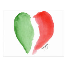 Italienische Liebe Postkarte