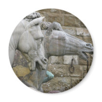Italienische Renaissanceskulptur der Pferde Magnets