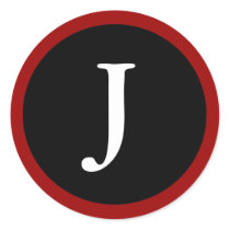J: Anfangsj-Buchstabe J roter, weißer u. schwarzer