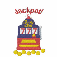 Jackpot-Schlitze Besticktes Polo Hemd
