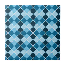 Jacquard bleu carreaux en céramique