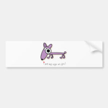 J'ai obtenu mon oeil sur vous. Amoureux des chiens Autocollants Pour Voiture