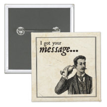 J'ai reçu votre message badge avec épingle