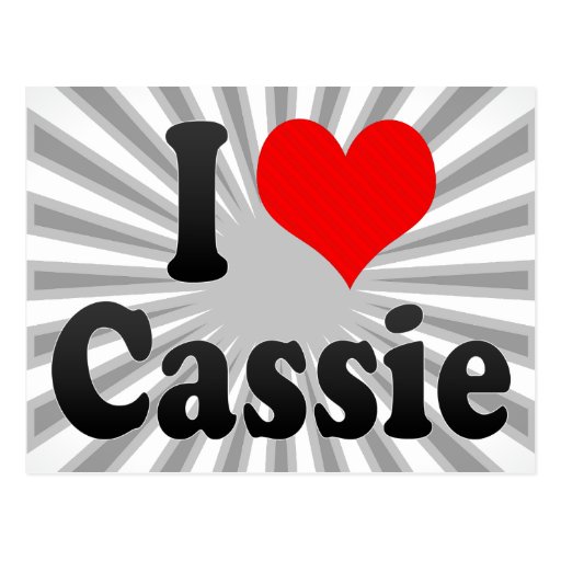 J'aime Cassie Cartes Postales