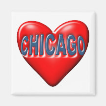 J'aime Chicago Aimant