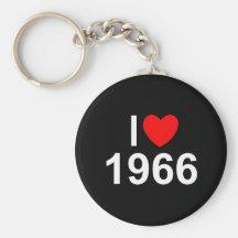 J'aime (coeur) 1966 porte-clef