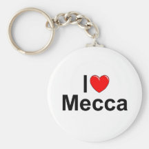 J'aime (coeur) Mecque Porte-clés