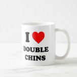 J'aime de doubles mentons tasse à café