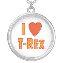 J'aime des amants de dinosaure de Rex de Tyrannosa Bijouterie Personnalisée