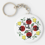 J'aime des coccinelles porte-clé