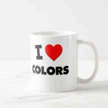 J'aime des couleurs tasse